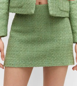 Mango Tweed Miniskirt. Retail $85 thumbnail 1