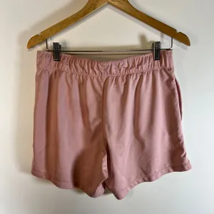 Nike Dri Fit‎ Women Pink Athletic Shorts Drawstring Logo Size M running yoga thumbnail 5