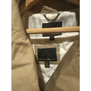 Banana Republic Trench Coat, Sz: XL thumbnail 6