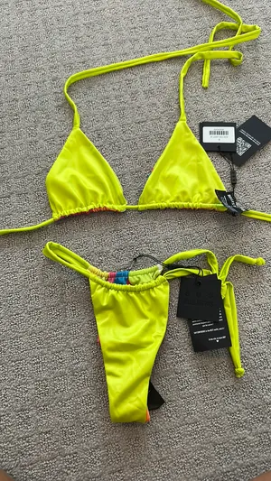 Reversible Bikini set bellesdespins Green thumbnail 2
