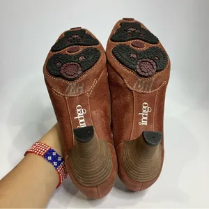 Indigo by Clarks pointed toe heels suede dancing‎ shoes size 9 Brown thumbnail 5