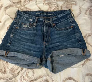 Baggy Boyfriend Jean Shorts American Eagle thumbnail 1