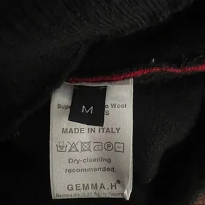 Gemma Huomo Wool Sweater Womens M Red/black knight on a horse Goth Grunge thumbnail 5