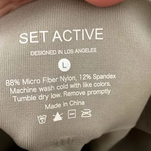 Set Active Sculptflex High Neck Angle Bra Leggings 2-piece Oat Milk Large thumbnail 14