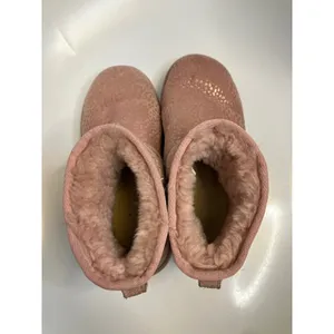UGG Classic Mini Boots Women Size 8 Pink Good Metallic Snake Print Shearling thumbnail 5