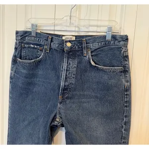 Agolde Riley High Rise Straight‎ Crop Jeans Size 30 thumbnail 3