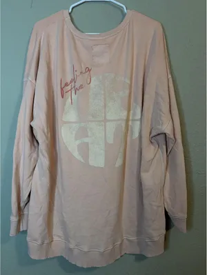 Aerie Feeling the Heat Graphic Oversized Sweatshirt Pullover Size XL thumbnail 1