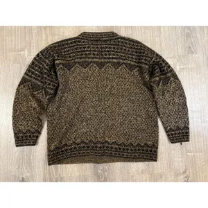 Alpaca Imports Brown Quarter Zip Alpaca Wool Blend Sweater Women's Medium thumbnail 4