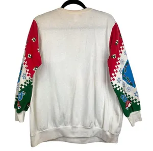 Vintage 90s Christmas Pullover Crewneck Sz Medium Graphic Retro thumbnail 2