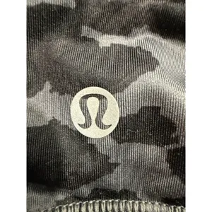 Lululemon Grey Leopard Print High Neck Mesh Racerback Sports Bra‎ Size 6 thumbnail 5