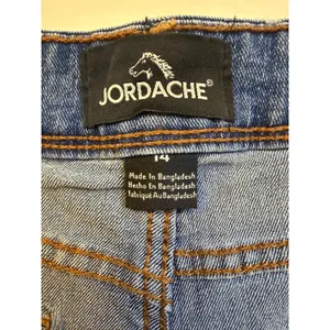 Jordache Denim Bermuda Shorts Womens 14 Blue Excellent Frayed Hem Raw Edge thumbnail 2