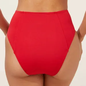 Andie Bikini Set Havana‎ top High Waisted Cheeky Bikini Bottom Cherry Red Size L thumbnail 4