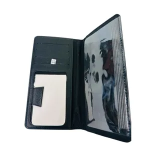 Checkered Black & White Design‎ Leather Checkbook Cover thumbnail 5