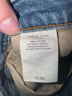 rag & bone Light Wash Slim Jeans thumbnail 4