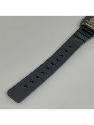 Vintage digital women’s watch black tone 27mm quartz black plastic band running thumbnail 4