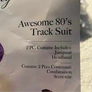 NEW Leg Avenue Awesome 80's Track Suit Costume Size Small Medium thumbnail 6