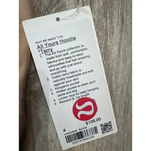 Lululemon All Yours Hoodie Terry Beech Wood Tan Womens Size‎ 4 NWT thumbnail 4