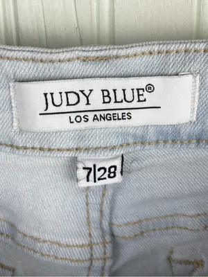 Judy Blue Katie Skinny Fit Capri Jeans Size 7/28 Vintage Wash Light Blue Denim thumbnail 9