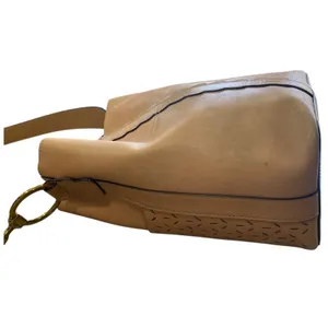 FRYE Ilana Harness Bucket Bag Perforated Leather Western Hobo Tan Women's Purse thumbnail 4
