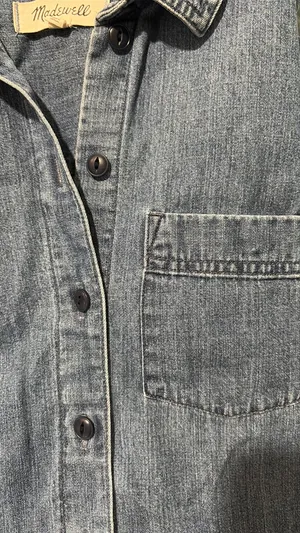 Madewell Jean Dress Short Sleeve thumbnail 3