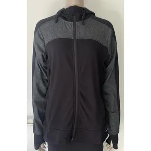 Xersion Black & Grey Colorblock Athletic Zip Up  thumbnail 2