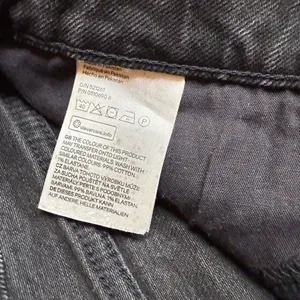 H&M Black High-Waisted Denim Cut-Off Shorts - Women’s Size 12 - Raw Hem thumbnail 5