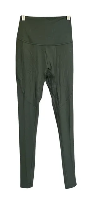 Gymshark Olive Green Directional Ribbed Leggings‎ Size XS NWT thumbnail 1
