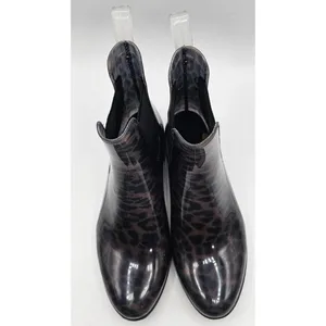 Sam Edelman Tinsley Rain Boots Size 7 Leopard Print Rubber Almond Toe thumbnail 4