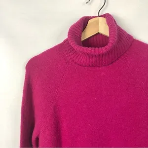 J.‎ Crew Hot Pink Turtleneck Super Soft Pullover Sweater S thumbnail 3