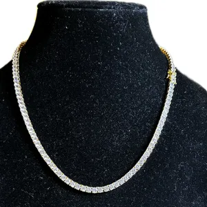 20” Classic Tennis Necklace Silver thumbnail 6