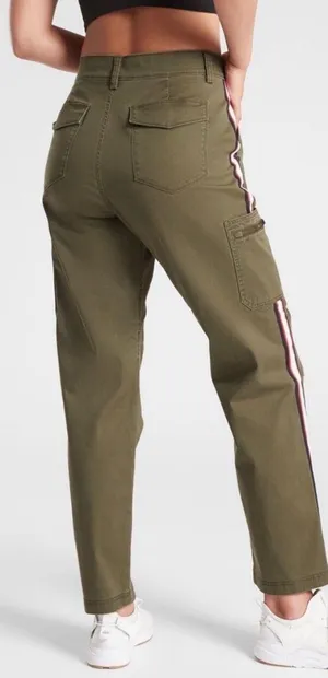 Athleta summit Cargo Olive Pants thumbnail 2