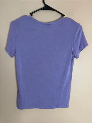Lightweight Lavender Short Sleeve Crewneck Tee thumbnail 6