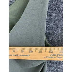 Athleta Essence Support Tank Top XS Olive Green V-Neck Built In Bra Camisole thumbnail 4