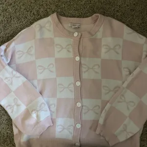 Pink Cardigan With Bows Size M thumbnail 2