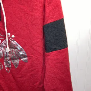NHL Chicago blackhawks pull over lace up sweatshirt sz M GUC thumbnail 5