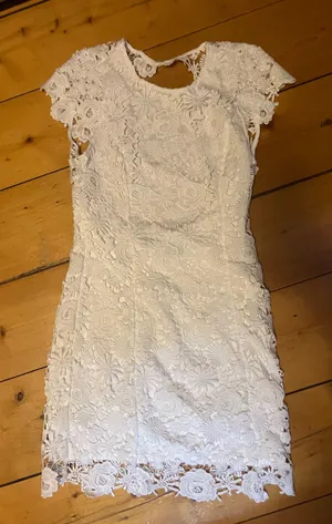 White Lulus Lace Dress thumbnail 1