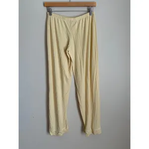 Eberjey Pajama Set Modal Womens S Yellow Gisele Long Sleeve Button Front Piping thumbnail 9