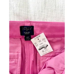 J Crew Factory | NWT | Kallie straight-leg pant | Vivid Fuchsia Pink | Sz 0T thumbnail 8
