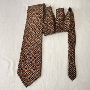 Geoffrey Beene Tie Geometric Multicolor Silk Necktie Classic USA Made Office thumbnail 5