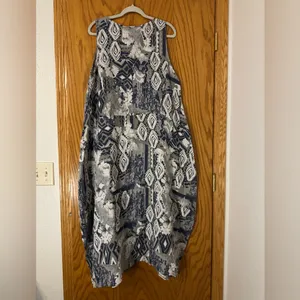 Sorella Geometric Linen Maxi Cocoon Dress - NWT - Size XL thumbnail 3