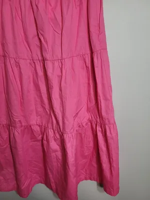 Anthropologie O.P.T Pink Tiered Maxi Skirt Nwt Xs Boho Spring/Summer thumbnail 6