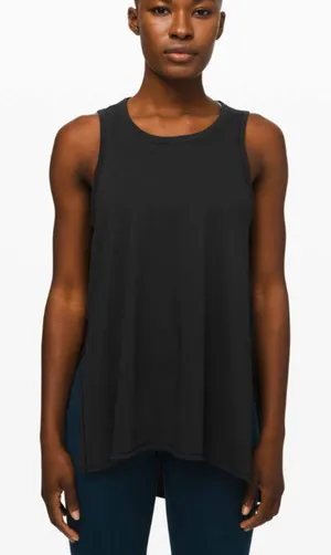 LULULEMON Long For Length Workout Tank‎ Black XS thumbnail 1