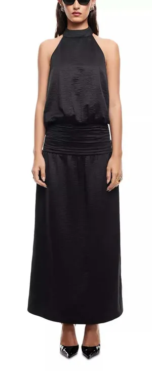 Lioness Sylvie Mock Neck Maxi Dress Size‎ Large thumbnail 1