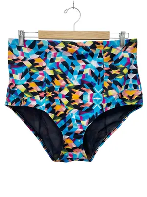 Torrid Bikini Set Size Size 1 (14/16) Multicolor Geometric Underwire High Waist thumbnail 5