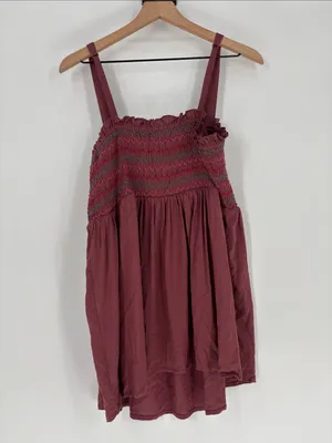 Torrid smocked mauve top tank 2 thumbnail 4