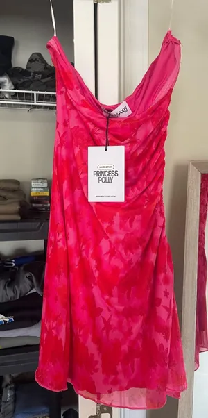 Donelli Princess Polly Mini Dress Pink Floral thumbnail 1