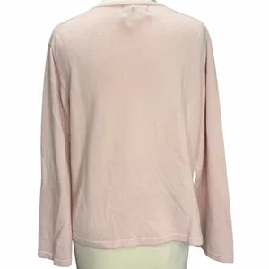 Cottage Clothing Inc Cashmere Sweater Womens M Pink Knit‎ Soft Girl Cozy Luxury thumbnail 3