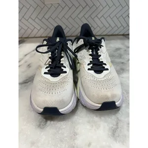 Hoka One One Arahi 5 Women's Running Shoes Blanc De Blanc / Outer Space US11 B thumbnail 3
