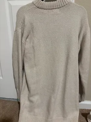 Long sleeve sweater dress thumbnail 1