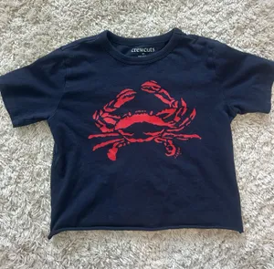 Navy and red crab tee thumbnail 1